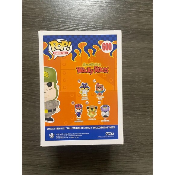 2019 SDCC Funko Pop! Animation Wacky Races Sergeant Blast #600 Exclusive - Picture 3 of 6